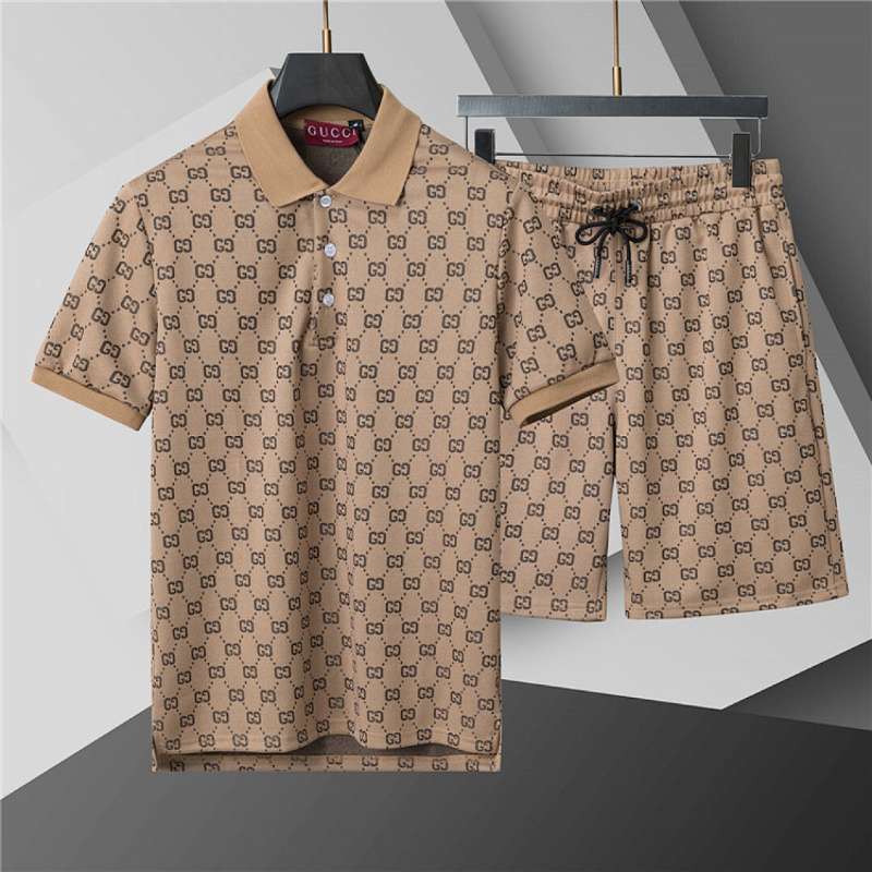 GUC15  New men's summer pure cotton set clothes+shorts clothing