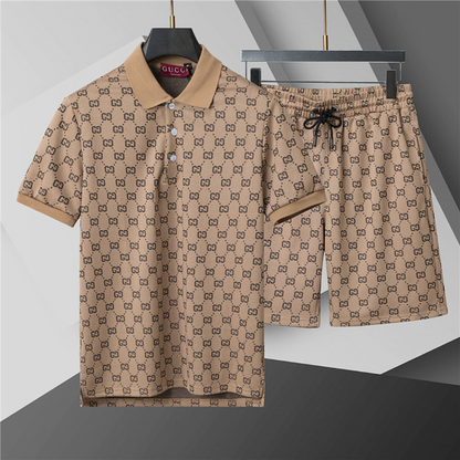 GUC15  New men's summer pure cotton set clothes+shorts clothing
