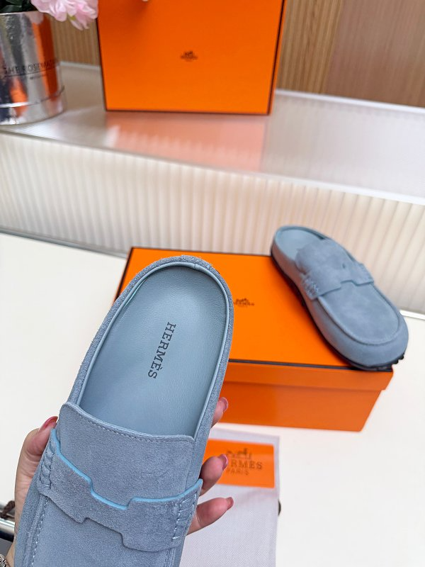 OHS2 Women slipper Leather Sole Shoes 35-41 with box