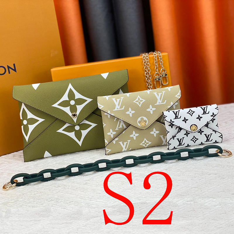LLP011 Bag 23x16.5x0.3CM 15.5x11.5x0.3CM 10x7x0.3CM Shoulder bags With Box