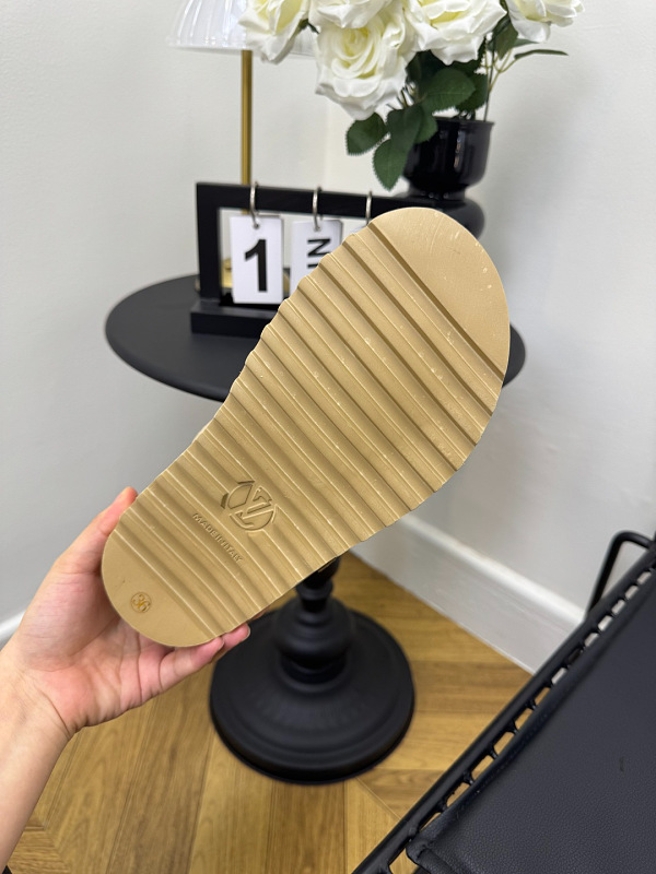 GLS14 Women slipper Leather Sole Shoes 35-41 with box