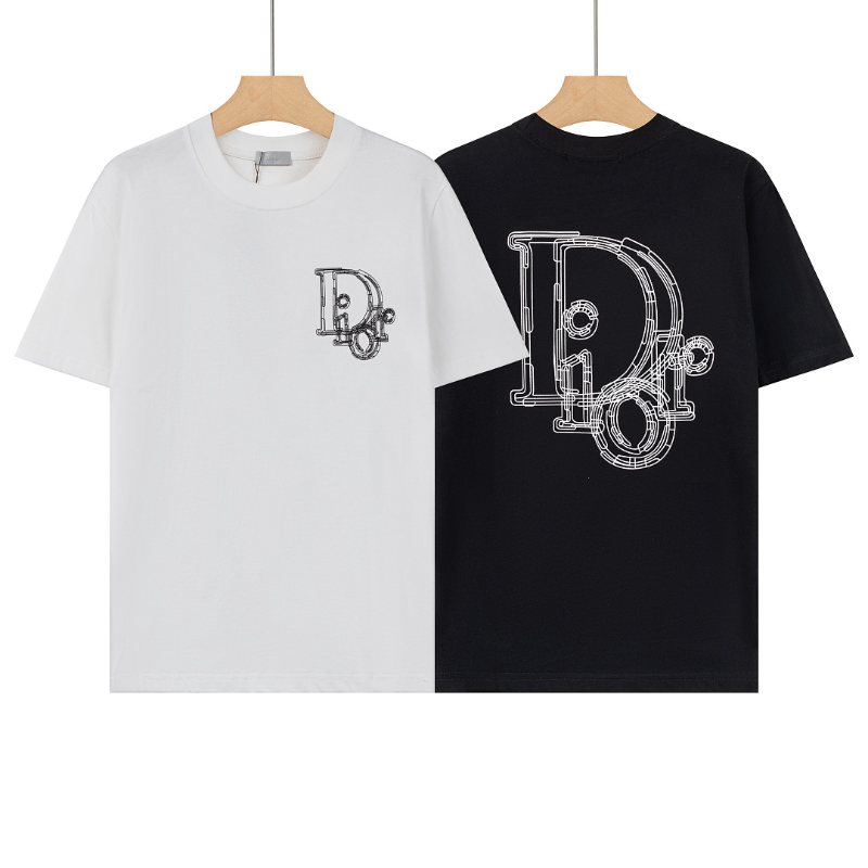 DIC42  New men's and women's summer pure cotton short sleeved top clothing