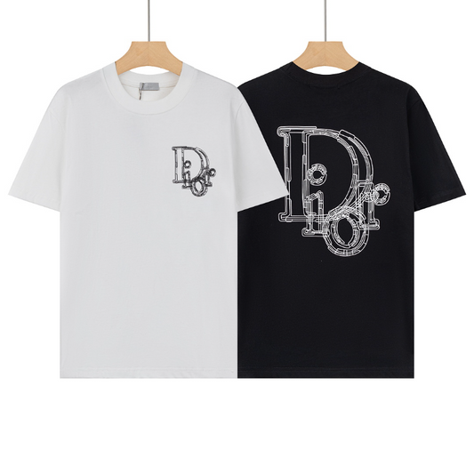 DIC42  New men's and women's summer pure cotton short sleeved top clothing