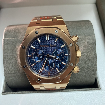 RW79  Men's  rose gold  mechanical watch with 316L steel case 41MM