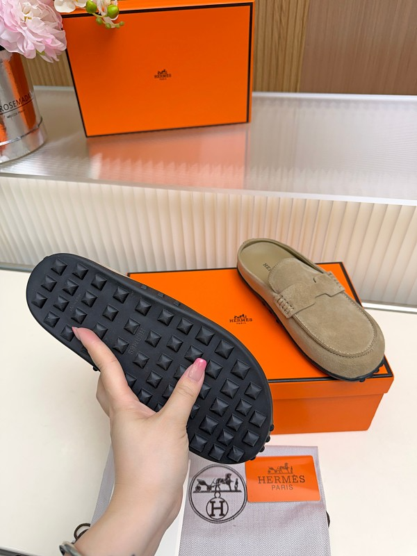 OHS2 Women slipper Leather Sole Shoes 35-41 with box