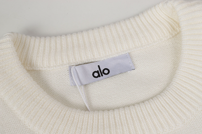 ALOC2 New autumn and winter men's and women's trendy brand new sweater jacquard letter clothing