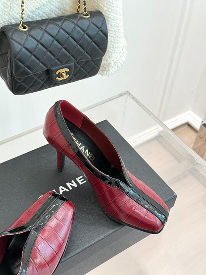 ZLCS5 High heels 6.5CM Size 35-41 Women Letaher shoes with box