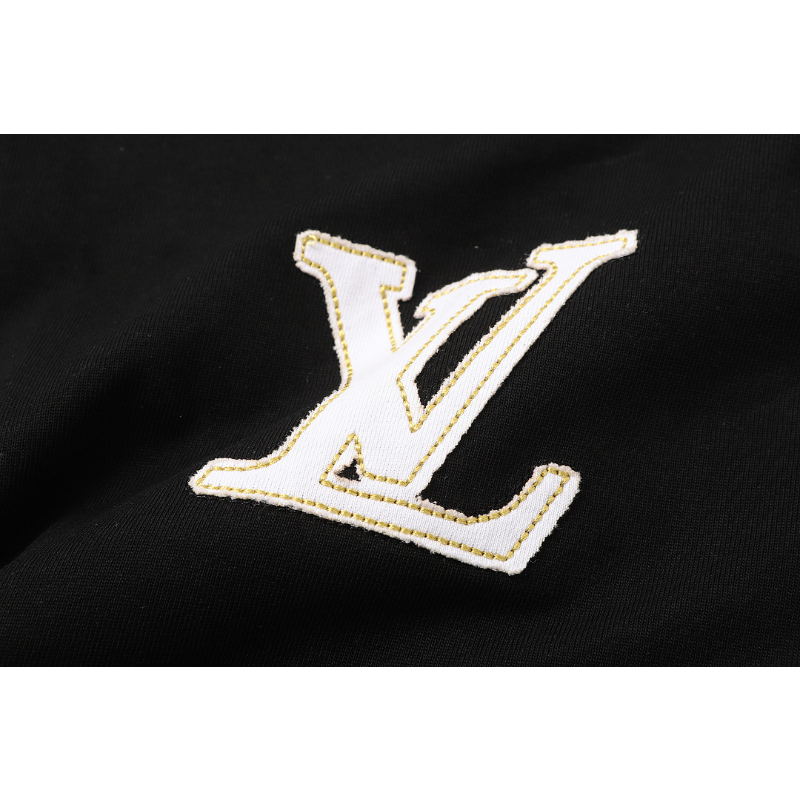 LVC163 High quality men's short sleeved heavy-duty embroidered T-shirt, pure cotton top Clothing