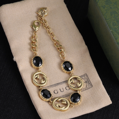GUN8   Women's new fashion necklace bracelet earring set jewelry