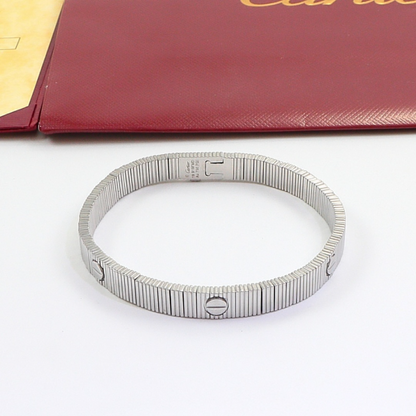 CAB58 316L steel and gold plated jewelry Fashion couple bracelet  for men and women