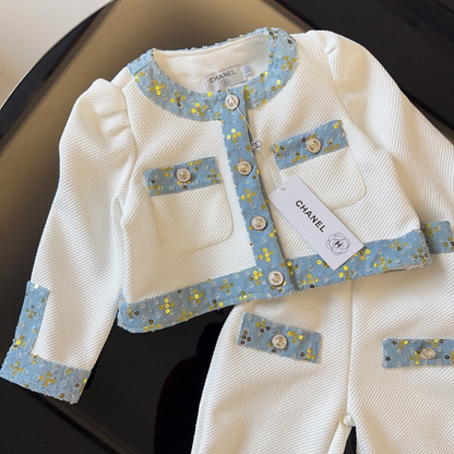 TCHC13 New Spring and Autumn Fashion Set for Girls, Top+Pants Clothing