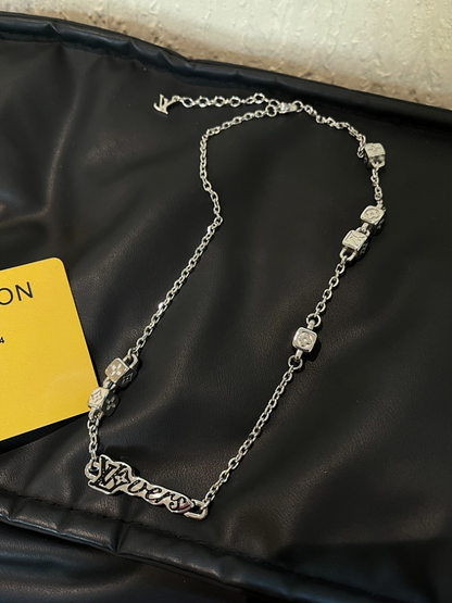 X729   Men's and women's titanium steel necklace jewelry