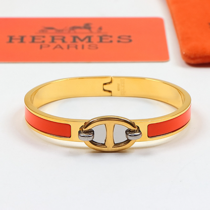 HB57 Classic Pig Nose H Logo Bracelet, High Quality Jewelry Gift for Women