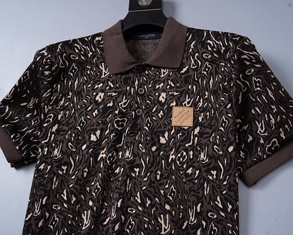 LVC038 New men's short sleeved polo top+shorts clothing