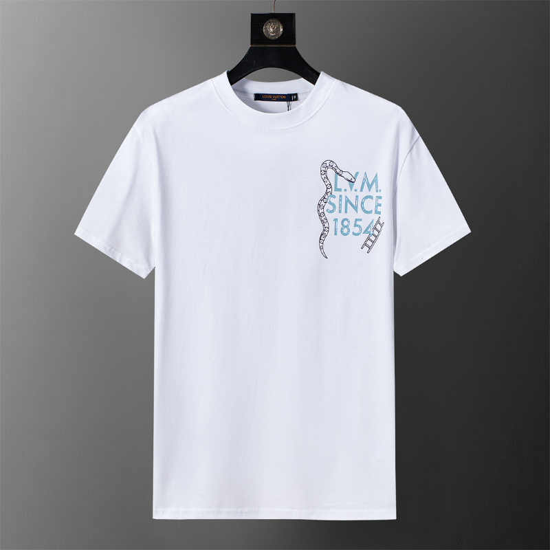 LVC205 New men's summer pure cotton top and short sleeved clothing