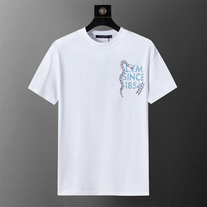 LVC205 New men's summer pure cotton top and short sleeved clothing
