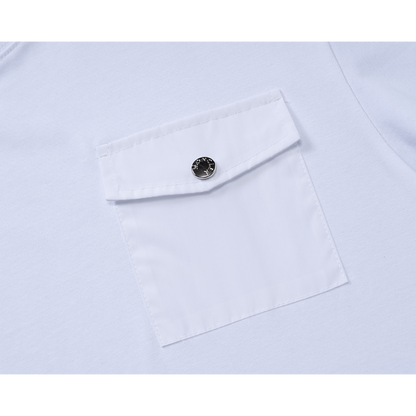 MOC043 New men's and women's summer pure cotton short sleeved top clothing