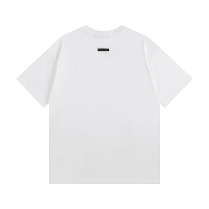 FGC12 New men's and women's summer short sleeved T-shirt double yarn cotton top loose fit  clothing
