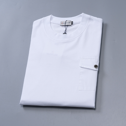 MOC043 New men's and women's summer pure cotton short sleeved top clothing