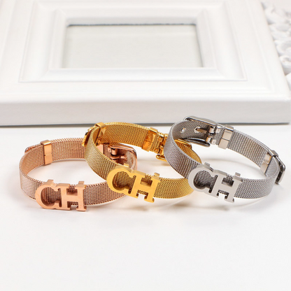 CHB77 CH watch chain bracelet, unisex jewelry stainless steel bracelet