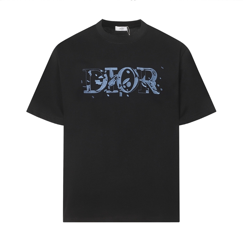 DIC21  New Men's and Women's Summer Short sleeved Cotton T-shirt Embroidered Craft Clothing