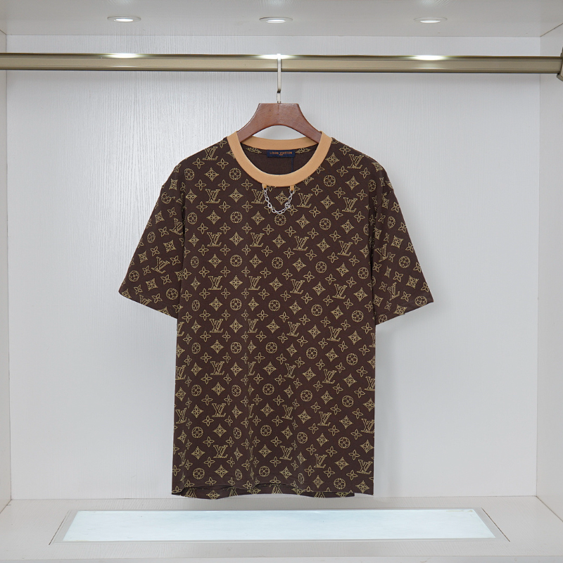 LVC052  New men's and women's summer pure cotton top T-shirt clothing