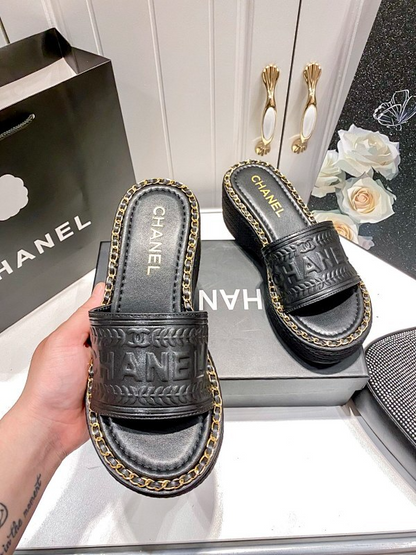 MCS1 Synthetic Leather slippers 35-40 Shoes With box