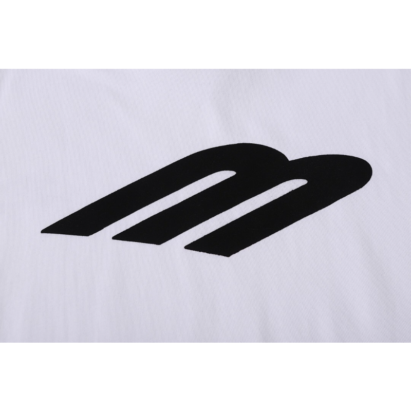 BAC32 New Men's and Women's Summer Short sleeved Cotton T-shirt Embroidered Craft Clothing