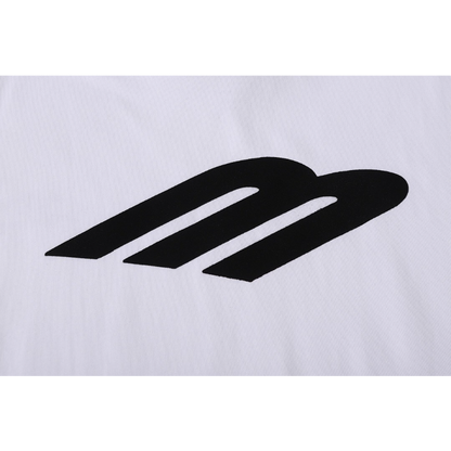 BAC32 New Men's and Women's Summer Short sleeved Cotton T-shirt Embroidered Craft Clothing