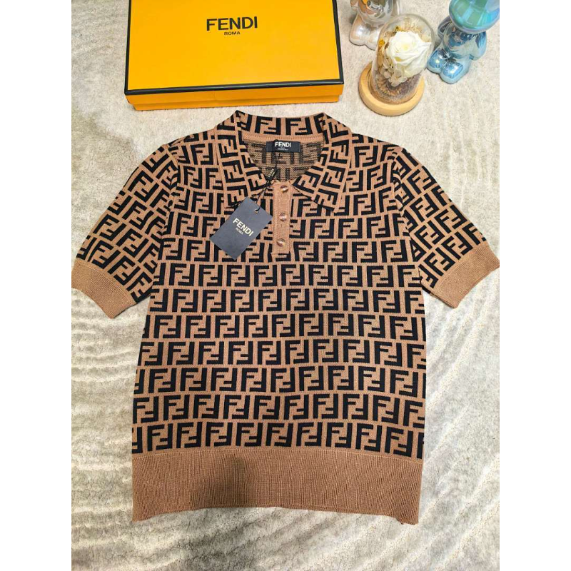 FDC18 New women's summer T-shirt knitted ice silk fabric clothes