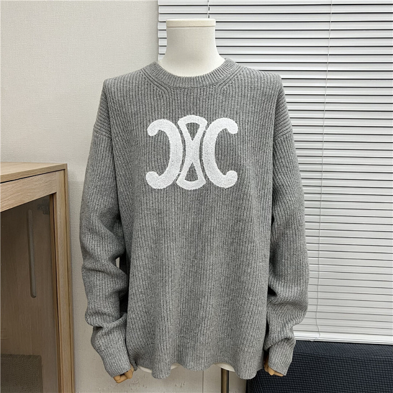 CEC1  Autumn and winter new high-quality men's and women's fashion brand new sweater jacquard letter clothing