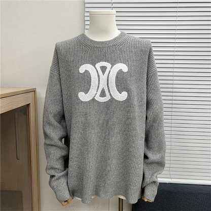 CEC1  Autumn and winter new high-quality men's and women's fashion brand new sweater jacquard letter clothing