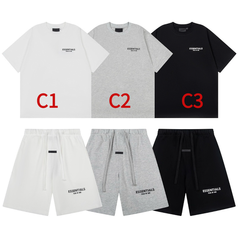 FGC11 New men's and women's summer pure cotton top+shorts, casual style, loose size