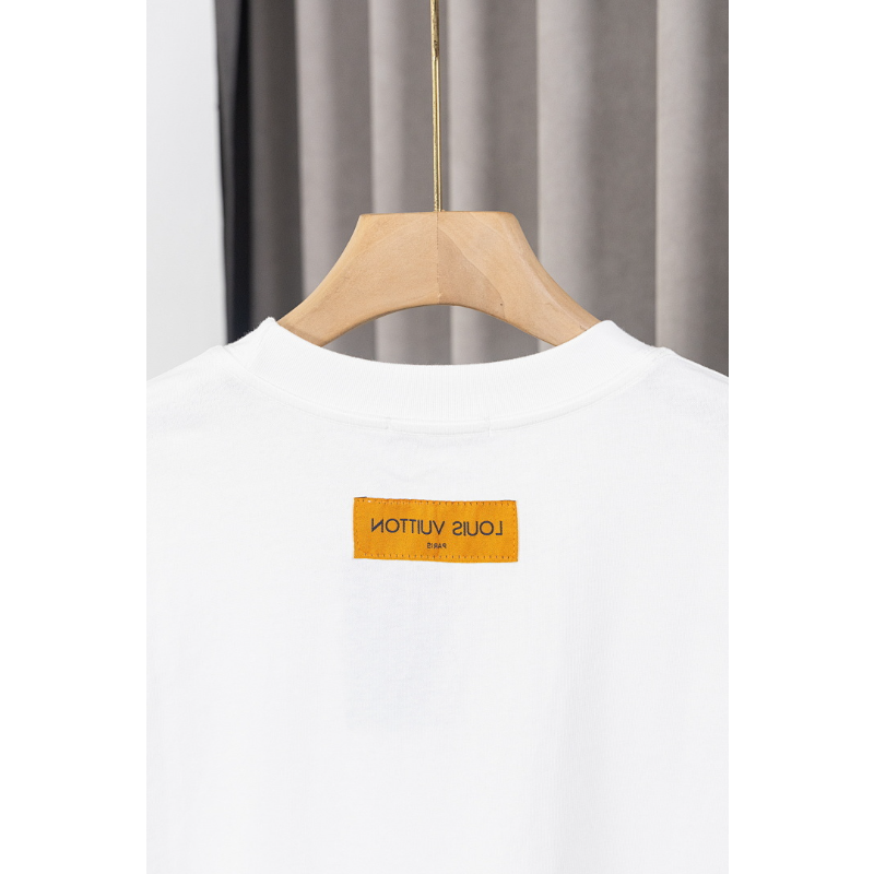 LVC054 New men's and women's summer pure cotton top T-shirt clothing