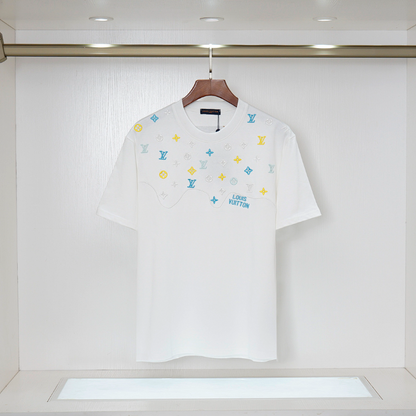 LVC051 New men's and women's summer pure cotton top T-shirt clothing
