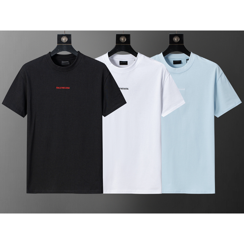 BAC17 New men's and women's summer pure cotton short sleeved top clothing