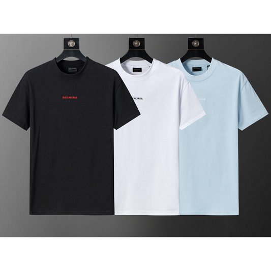 BAC17 New men's and women's summer pure cotton short sleeved top clothing