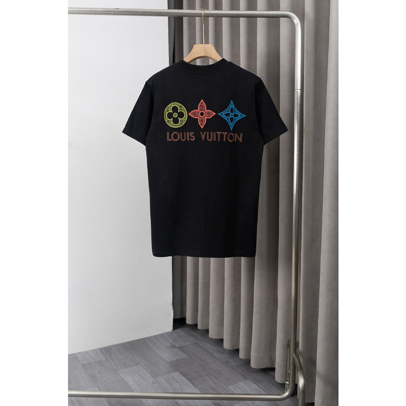 LVC049 New men's and women's summer pure cotton top T-shirt clothing
