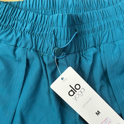 zalo057   Women's quick drying breathable fake two-piece anti glare yoga pants, running fitness casual clothing