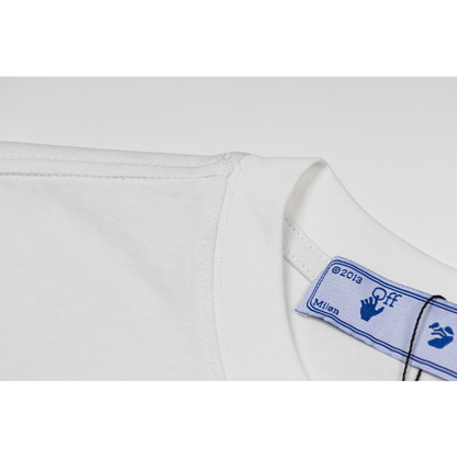 OFFC11 New men's and women's summer pure cotton short sleeved top clothing