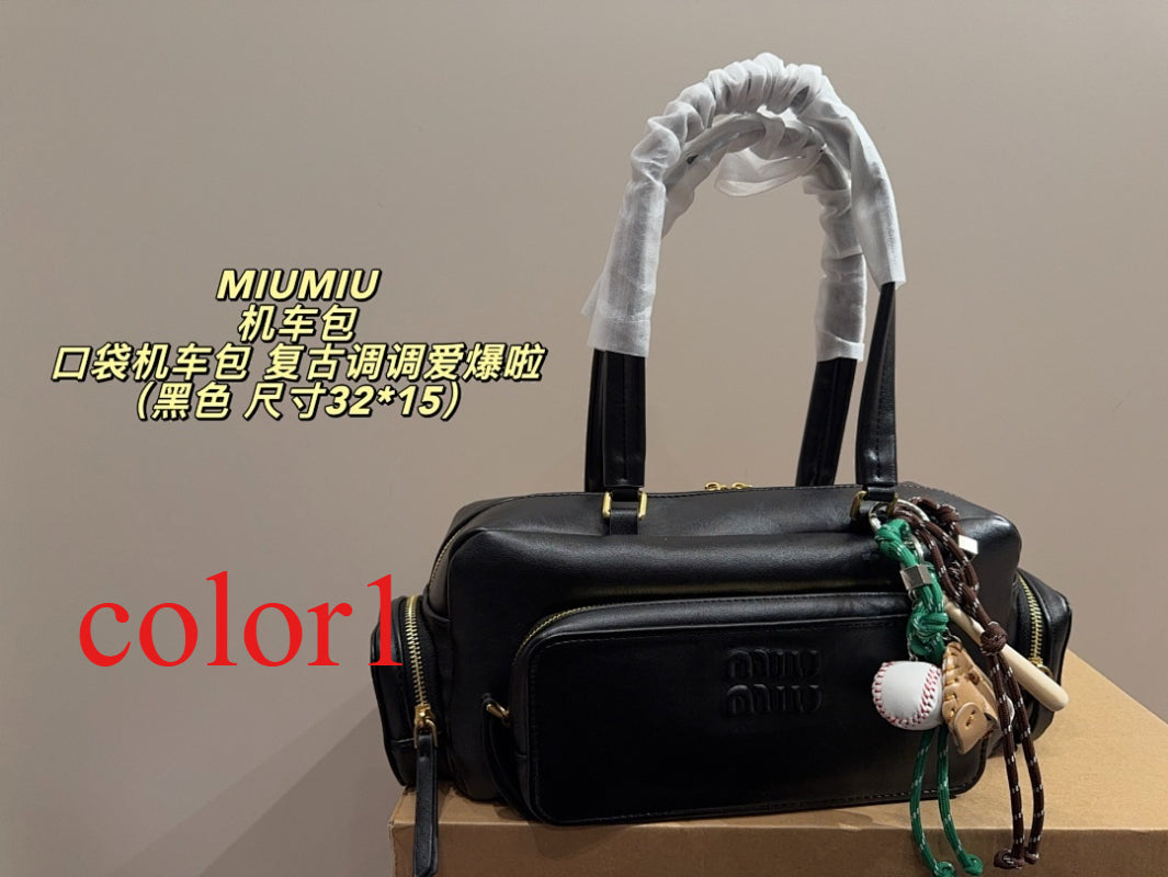MIP2  Women's Fashion Retro  32*15cm Shoulder Bag