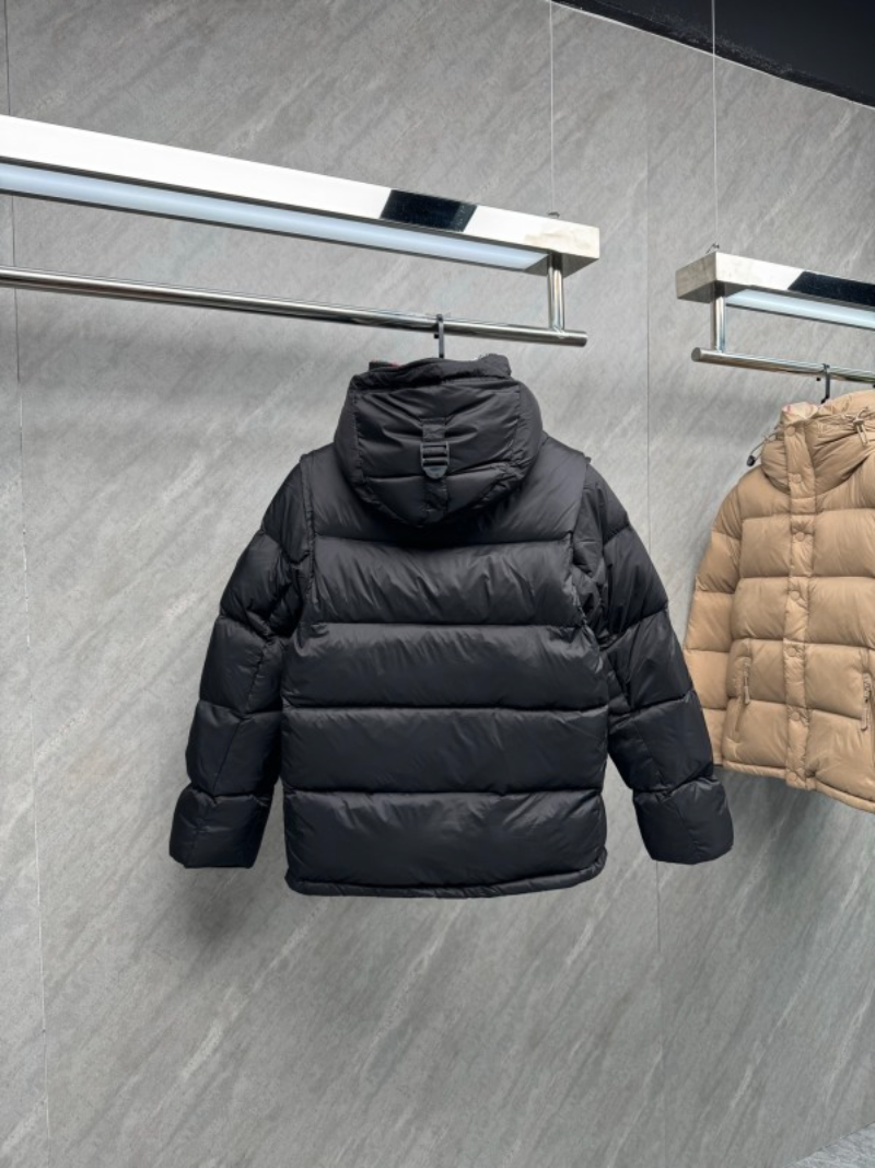 109765   New striped hooded sleeveless down jacket Top quliaty 1:1 clother