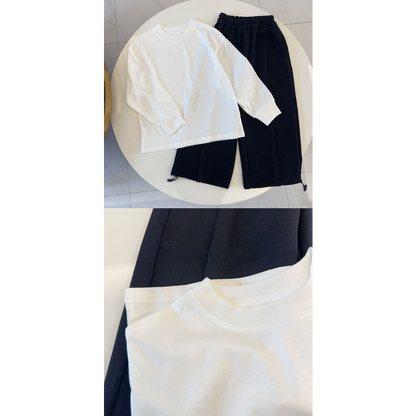 TBUC16 New Spring and Autumn Cotton Set for Boys and Girls, Long Sleeve+Pants+Hooded Tank Top Clothing