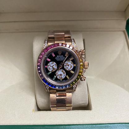 RW78 Exquisite diamond studded men's watch with 41 * 12mm CITIZEN movement watch