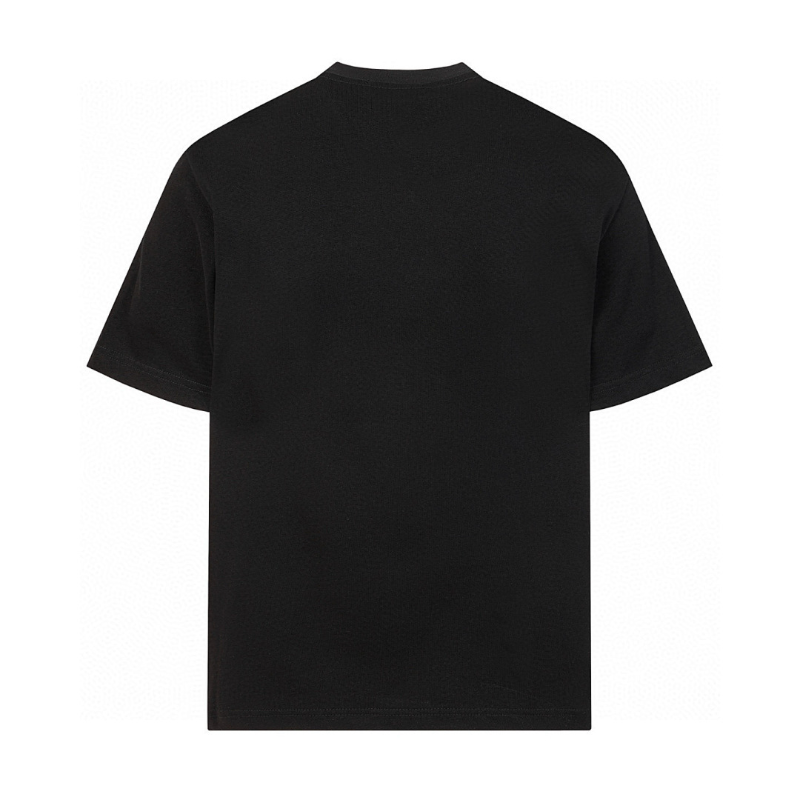 LOC42  High quality men's and women's pure cotton summer short sleeved T-shirt embroidered clothing