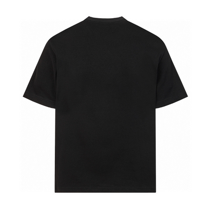 LOC42  High quality men's and women's pure cotton summer short sleeved T-shirt embroidered clothing