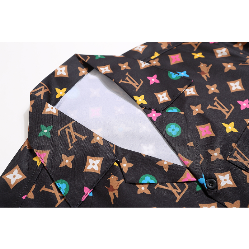 LVC166 New men's summer seaside vacation style casual shirt clothing