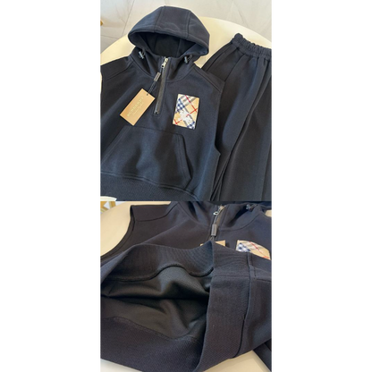 TBUC16 New Spring and Autumn Cotton Set for Boys and Girls, Long Sleeve+Pants+Hooded Tank Top Clothing