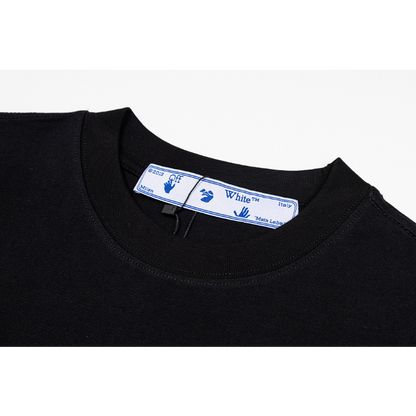 OFFC11 New men's and women's summer pure cotton short sleeved top clothing