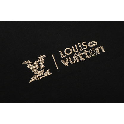 LVC157 High quality men's short sleeved heavy-duty embroidered T-shirt, pure cotton top Clothing